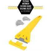 Takaz Global 10 Yedekli Tezgah Mermer Fayans Harç Kazıma Jileti